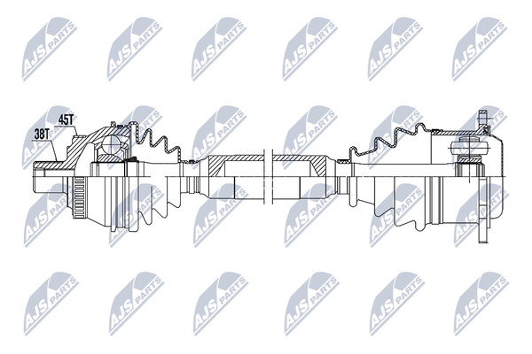 NTY Antriebswelle NPW-AU-065 FüR Audi-image