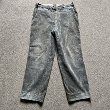 Vintage Corduroy Trousers W33 L29 Grey Jumbo Cords