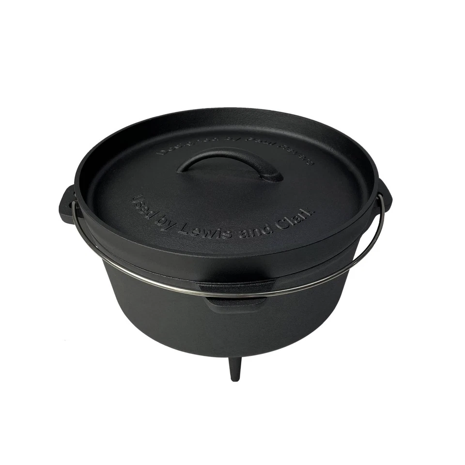 Lehman's Campfire Cooking 4-Piece Set Nitrided Dutch Oven Skillets and Griddle - Image 4 of 4