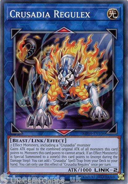 MP19-EN106 Crusadia Regulex Common 1st Edition Mint YuGiOh Card
