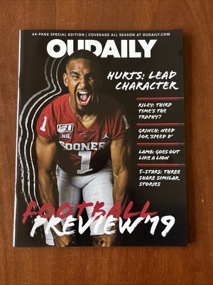 Jalen Hurts Oklahoma Sooners OU Daily Football Magazine Eagles Super Bowl MVP! $