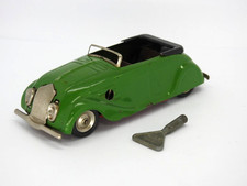 TRI-ANG MINIC VINTAGE 1937-41 No.14m TINPLATE C/W STREAMLINE SPORTS CAR WITH KEY