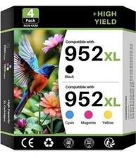 Ink Cartridges 952XL High Yield 4 Pack Combo Set For HP 952 XL Printer