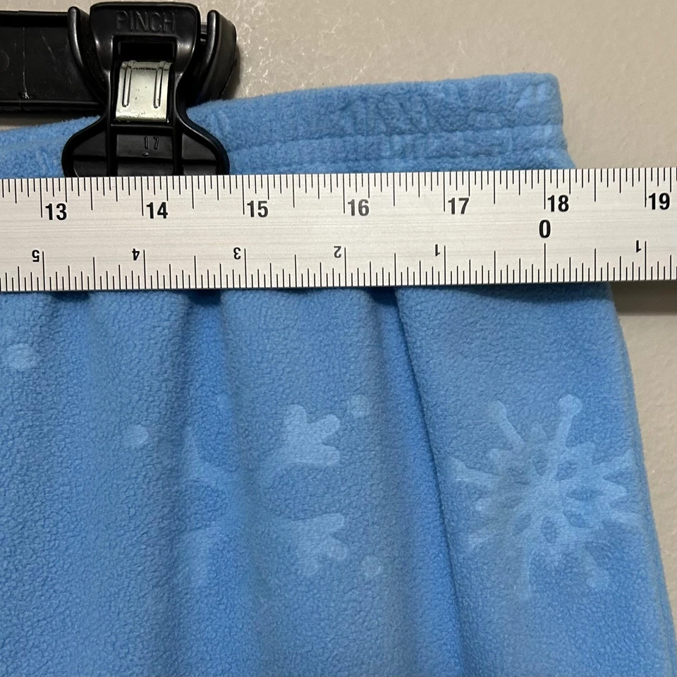 Calça pijama feminina rosa Victoria's Secret XL azul claro floco de neve roupa íntima - Imagem 4 de 4