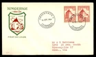 Mayfairstamps Denmark FDC 1954 Castle Kongerige 100 Yrs First Day Cover aaz_1273