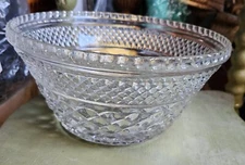 Anchor Hocking WEXFORD CRYSTAL 9 5/8" Salad Bowl/Punch Bowl Base 