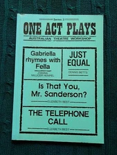 ONE ACT PLAYS – GABRIELLA RHYMES WITH FELLA/ JUST EQUAL- SERIES 3 VERY GOOD