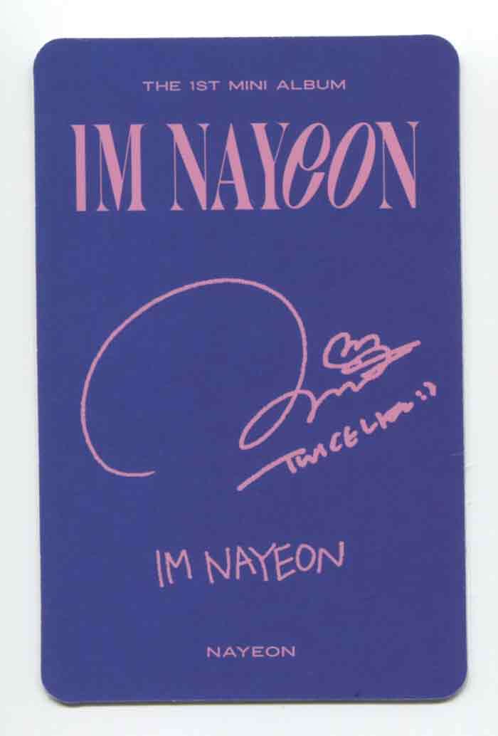 NAYEON TWICE - IM NAYEON 1st Mini Album POSTCARD OFFICIAL