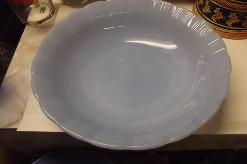 Pyrex Blue Delphite Pie Crust Edge 7 5/8" CEREAL  Bowl