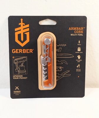 Gerber Armbar Cork Multitool Color: Orange (8 Tools)