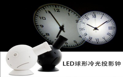 4th Gen Analog Wall Clock BELL w/ LED Based Projector Cold Light write Arabic