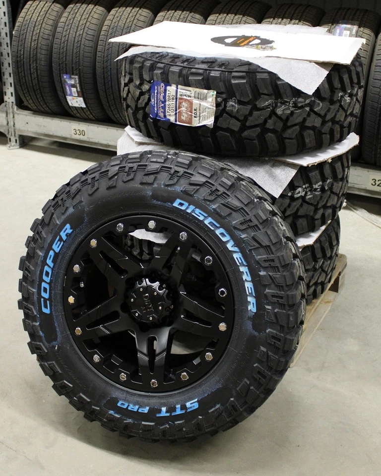 Dirt D66 9x17 6x139,7 Felgen + Reifen Cooper STT Pro 265/70/17 Fiat Fullback Neu - Bild 3 von 4