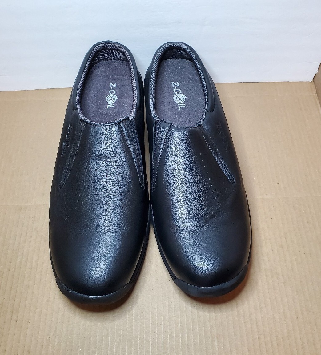 Z-coil Taos Black Leather Slip On Shoes Taos Clog - Open CoiL for Professionals | Pain Relief  main image 3