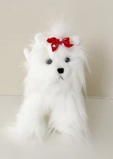 New Ganz Whimsy Clutch Maltese Plush Purse