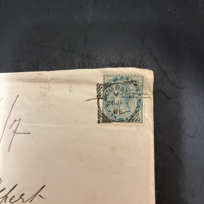 British India Brief EF Half Anna Victoria - Bombay 26.07.1886 - A110