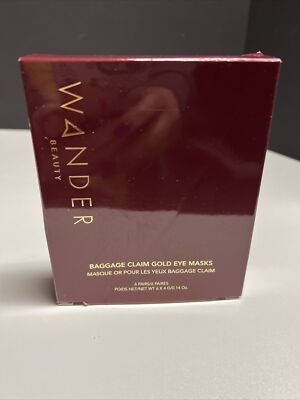 Wander Beauty Baggage Claim Rose Gold Eye Masks 6 Pack NIB!!