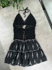 Vintage Knit Mini Dress Women`s Size Xs