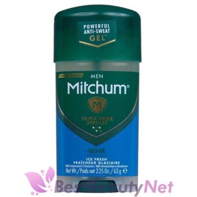 Mitchum Men Triple Odor Defense Gel Antiperspirant Deodorant Ice Fresh 2.25oz