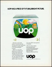 1971 UOP Union Oil Products norplex Television picture retro art print ad LA15