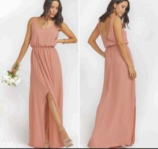 Show Me Your MuMu Kendall Dress Rustic Mauve Maxi Prom Bridesmaid NEW NWT XS