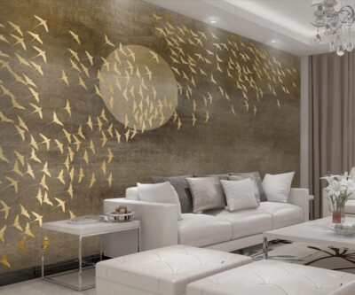 3D Full Moon Bird ZHUA16003 Wallpaper Wall Murals Removable Self-adhesive Ann 24