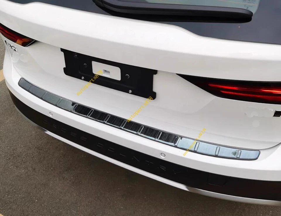 Protector de parachoques trasero de titanio negro para Volvo V90 2018-2024 Foto 4 de 4