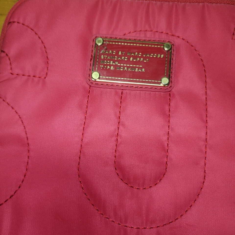 MARC BY MARC JACOBS iPad Case Pink 8” X 10.5” Quilted Nylon - Image 2 of 4