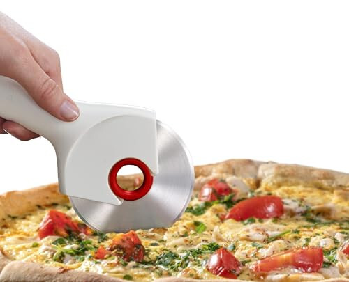 Joseph Joseph Ringo Easy Clean Pizza Wheel Cutter Slicer, Stainless Steel blade, - Picture 3 of 6