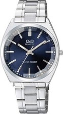Citizen Q Q Watch Analog Waterproof Metal Band QB78-212 Men's Navy F/S new