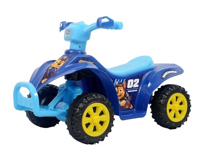 NEW PAW PATROL CHASE 6V QUAD FOR KIDS - POWERFUL AND SAFE RIDE ON TOY AGES 2 - 6