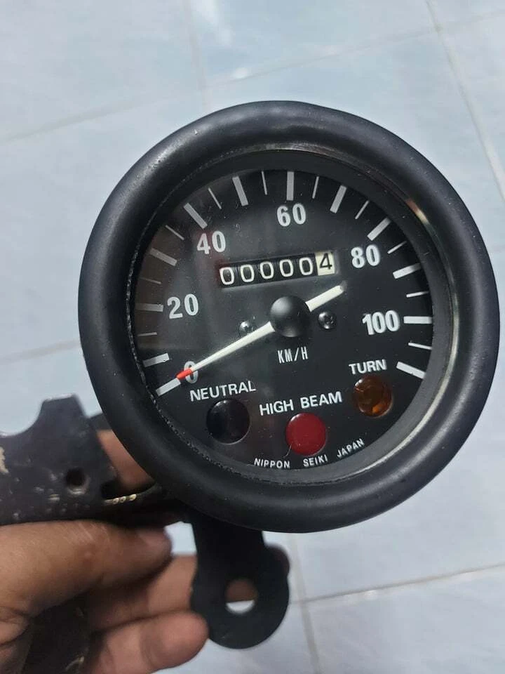 KAWASAKI 1973-75 MC1-MC1M-KM90-KE100-G4-G5 CONJUNTO DE VELOCÍMETRO NOS JAPÓN 25001-069 Foto 2 de 4