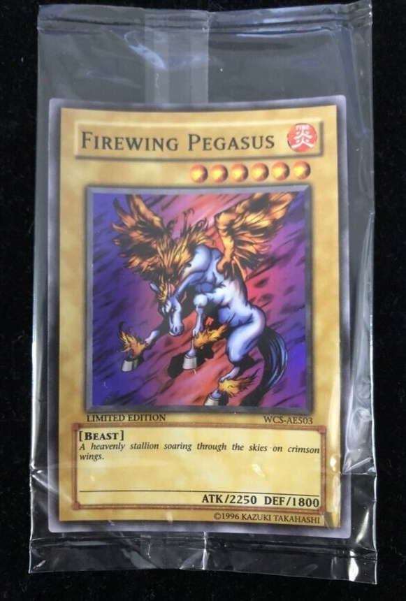 Firewing Pegasus WCS-AE503 Super Rare YuGiOh 2005 Championship Card