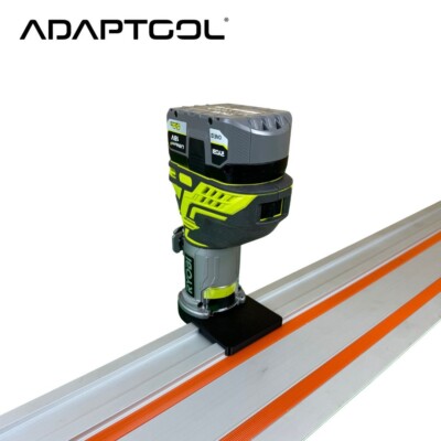 Führungsadapter für Ryobi R18TR-0 ONE+ Akku Oberfräse auf Evolution Schiene/Schiene