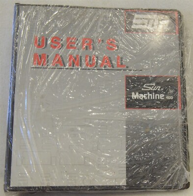 #ad Original Vintage Old SUN MACHINE 400 Digital Oscilloscope Users Manual NOS $9.99