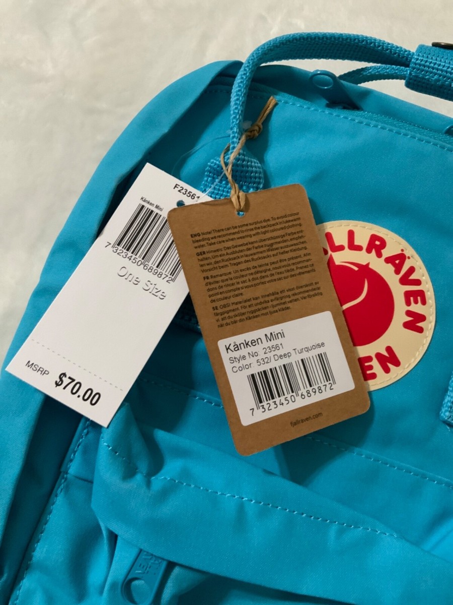 NWT FJALLRAVEN KANKEN MINI BACKPACK DEEP TURQOISE | eBay display picture 1