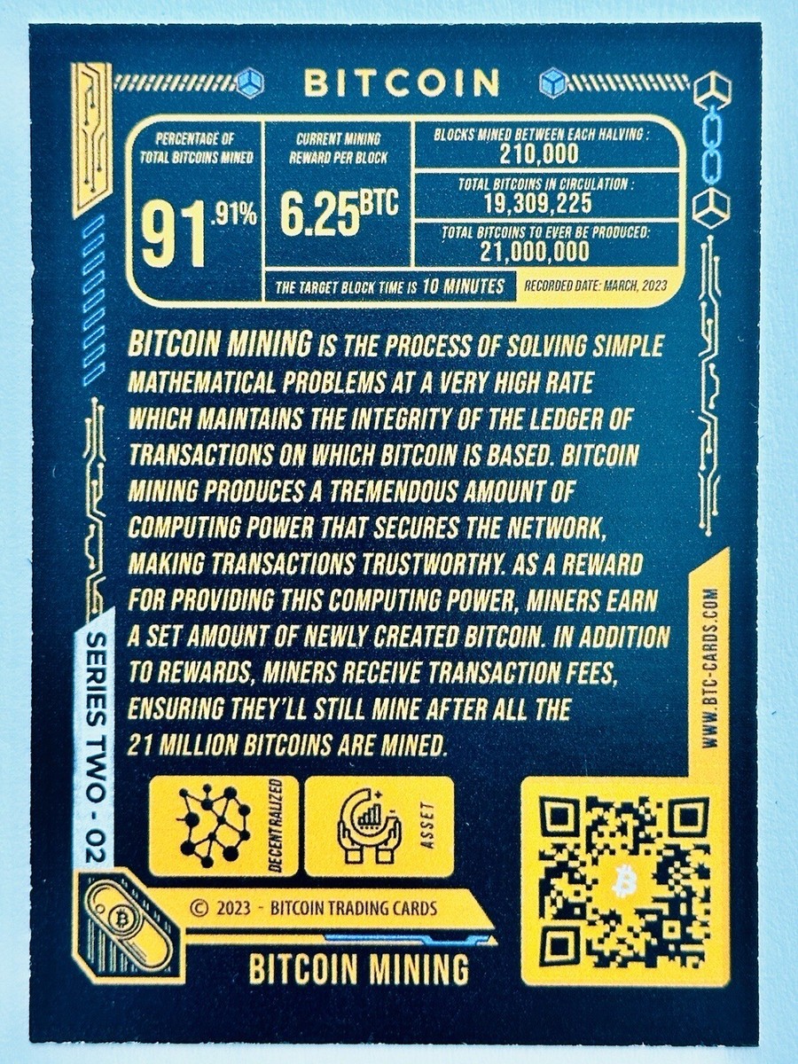 BITCOIN MINING #2 2023 Bitcoin Trading Cards Series 2 BTCTC