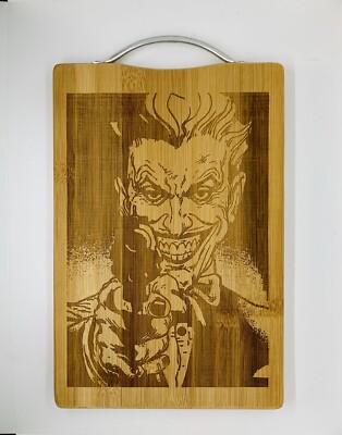 Joker laser engraved high quality cuttingboard Christmas gift kitchen