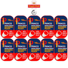 10x120g Tinned Mackerel Fillets In Tomato Sauce | Skinless And Boneless LONG EXP