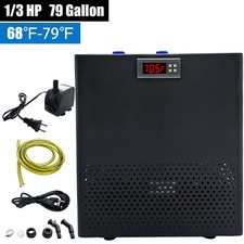 1/3 HP 79 Gal Aquarium Chiller 300L Hydroponic Water Chiller Fish Tank Cooler US