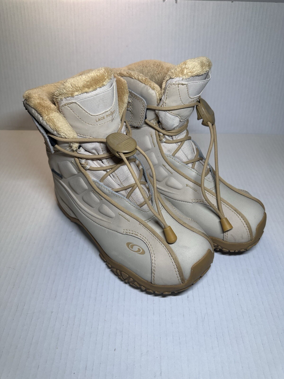 Stivali da trekking donna Salomon X Ultra 4 Mid GTX GORE TEX colore crema taglia 5