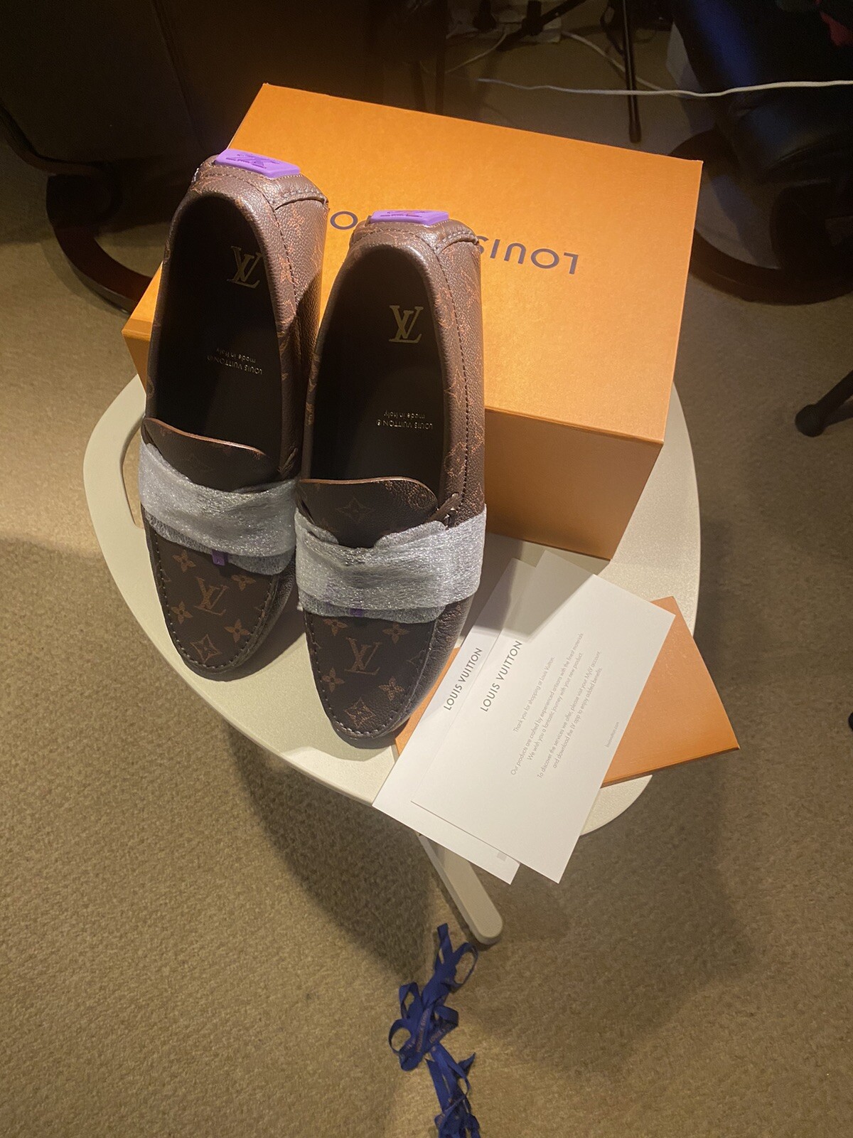 Louis Vuitton Driver Moccasins Virgil Extremely Rare Size UK 11 Sold Out image 3