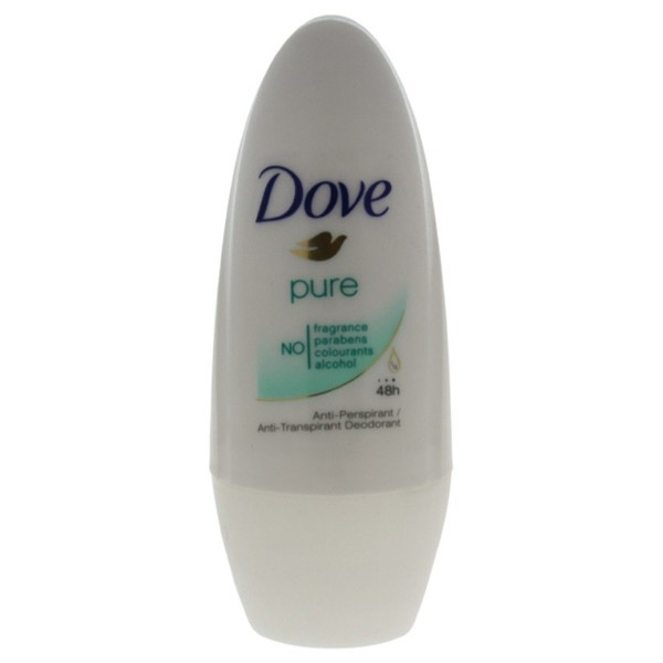 6 Dove Pure Antiperspirant Antitranspirant Deodorant Roll on No