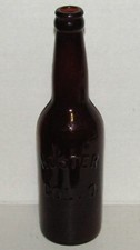 Vintage Hoster Col. O. Glass Embossed Beer Bottle - Columbus, Ohio
