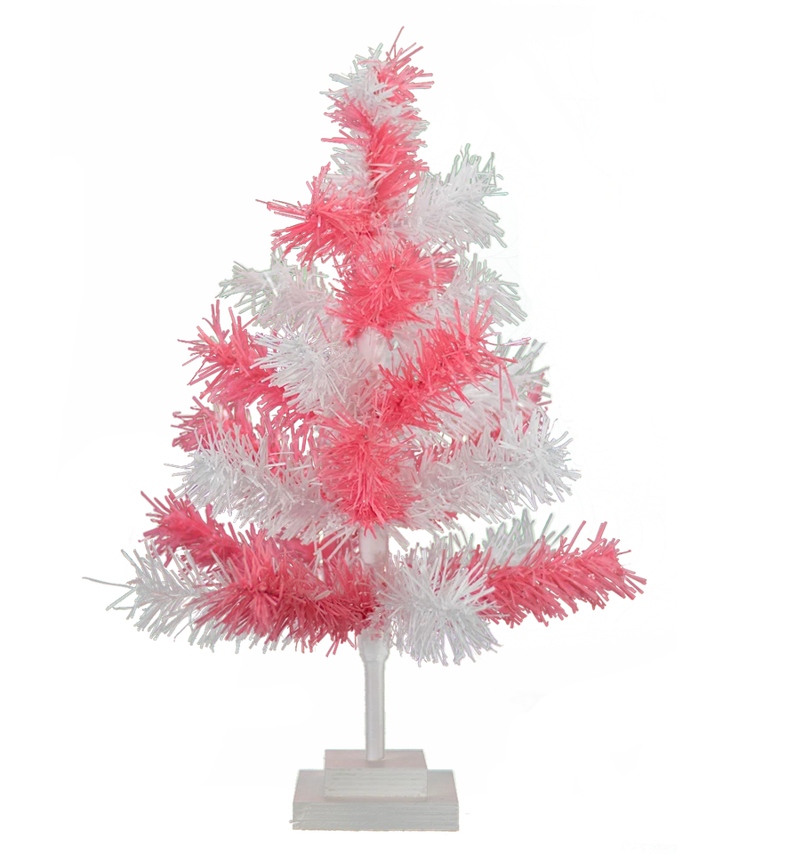 Artificial Tinsel Christmas Tree Decorative Display Table-Top Multi-Color Trees - Image 3 of 4