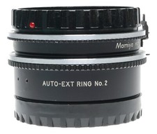 Mamiya M645 Auto-Ext ring No. 2 and No.1 medium format camera