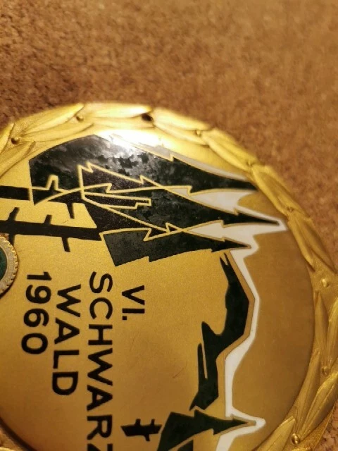 Insignia de rally de coche alemán vintage VI Schwarzwald Porsche 356 MB 190SL 300SL Foto 3 de 4