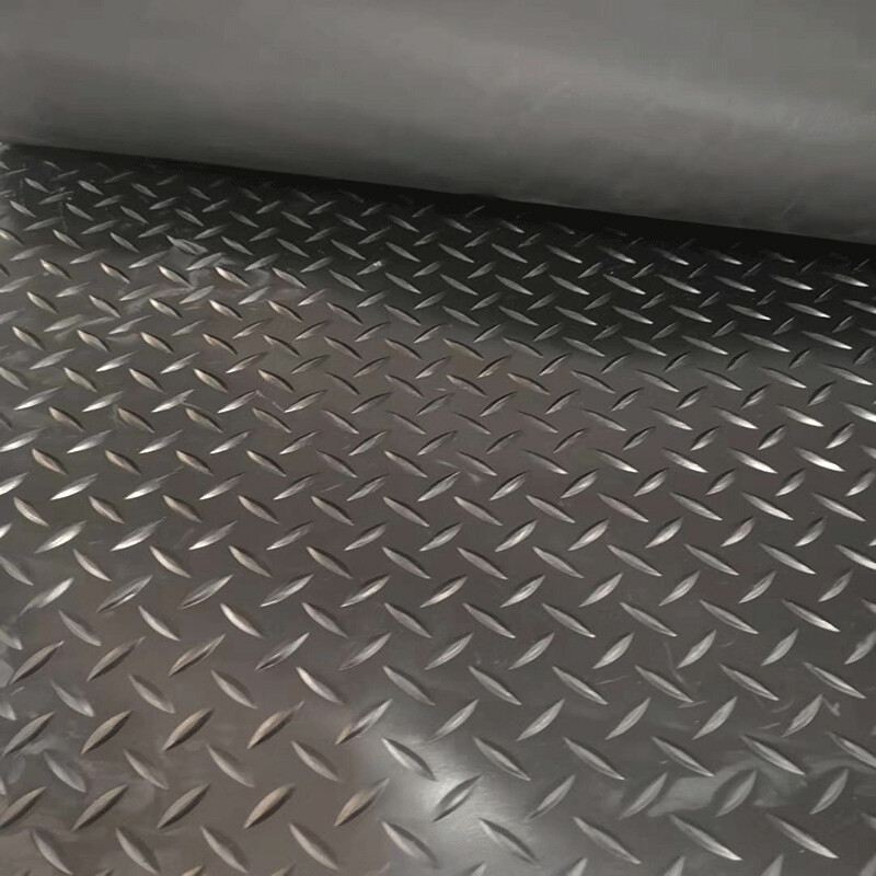 CHECKER PLATE RUBBER GARAGE FLOORING MATTING 1M WIDE X 3MM THICK A