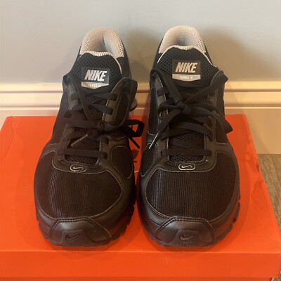 NIKE SHOX TURBO + 10 Size 9.5 BLACK SILVER TRAINER AIR MAX VINTAGE