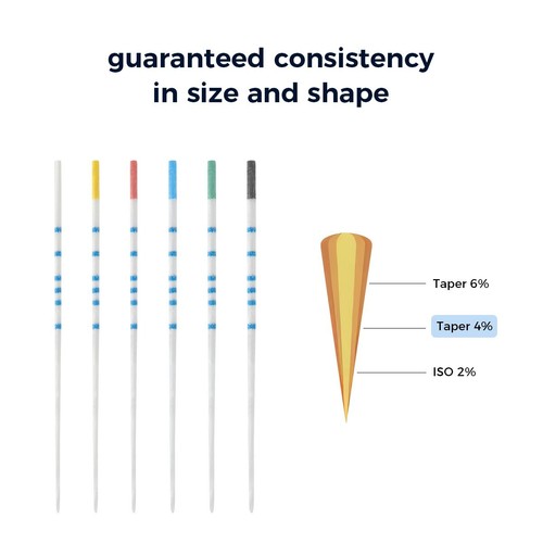 Dental Endo Absorbent Paper Points/Gutta Percha Points with Scale Obturating Tip - Picture 5 of 56