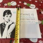 AUDREY HEPBURN Wall Canvas Art "Nothing Is Impossible…I’m Possible”-About 7”x10” — photo 2